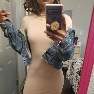 Nude Fitted Dress